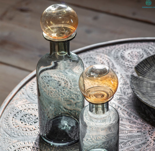 Malone wine bottle with stopper (set of two)